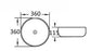 Cascade Round 360mm Above Counter Basin  - Gloss White