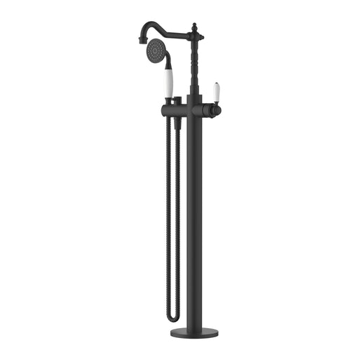 Bordeaux Freestanding Bath Mixer With Hand Shower – Matte Black