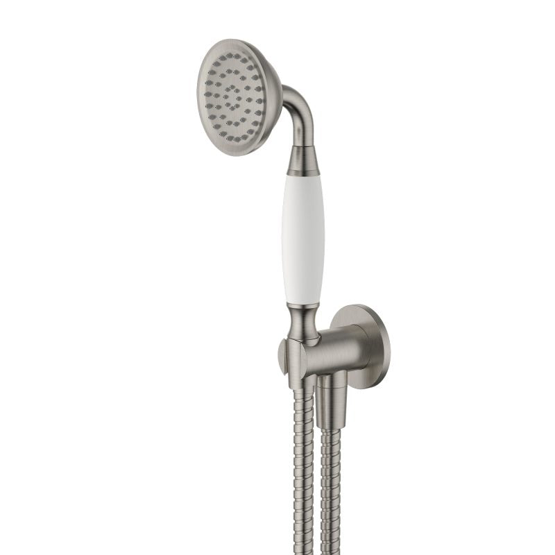Bordeaux Hand Shower On Bracket - Brushed Nickel