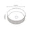 Cascade Round 410mm Above Counter Basin  - Gloss White