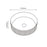 Cascade Round 410mm Above Counter Basin  - Matte White