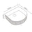 Cascade Arch Above Counter Basin  - Matte Black