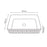 Cascade Rectangle Above Counter Basin  - Gloss White