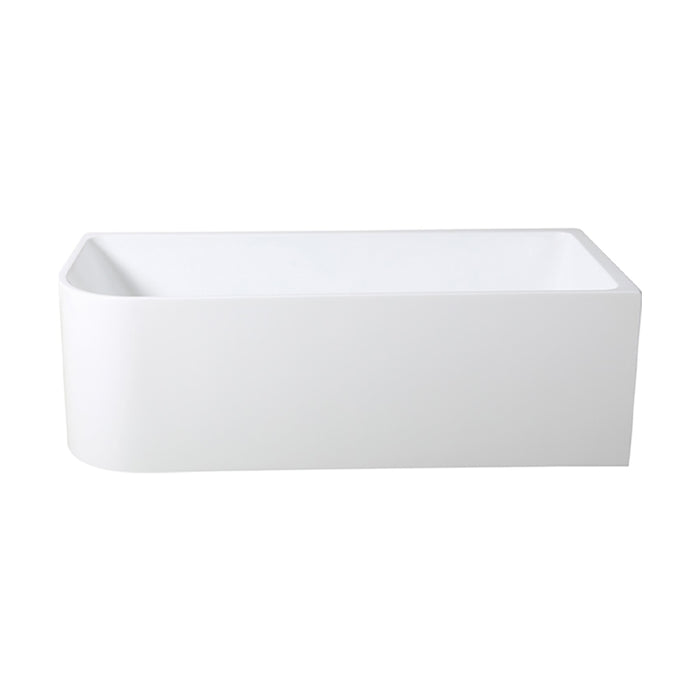 Casey 1700 Right Corner BTW Bath Matte White