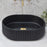 Stadio Groove 480mm Fluted Oval Basin Matte Black