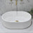 Stadio Groove 480mm Fluted Oval Basin Matte White