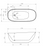 Vita High Rise Bathtub Matte White