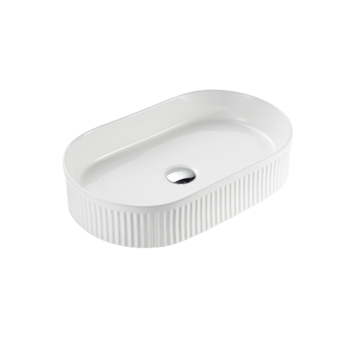 Cascade Oval Above Counter Basin  - Gloss White