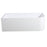 Casey 1500 Left Corner BTW Bath Matte White