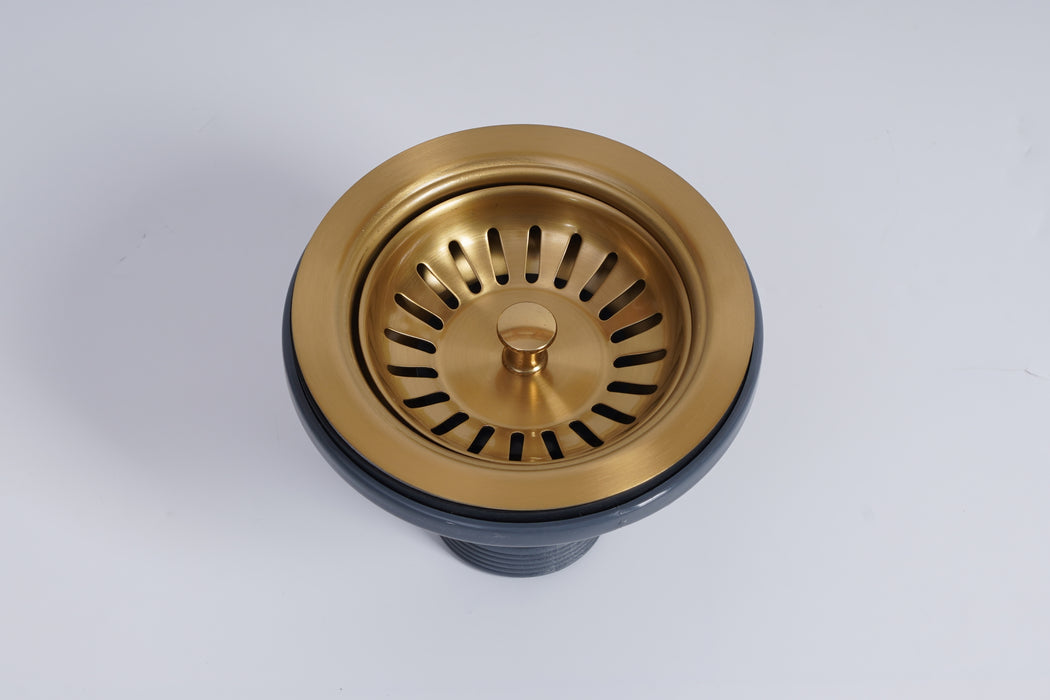 Basket Waste for Fireclay Sinks - Brushed Gold