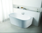 Elivia 1400 Matte White Back to Wall Bath