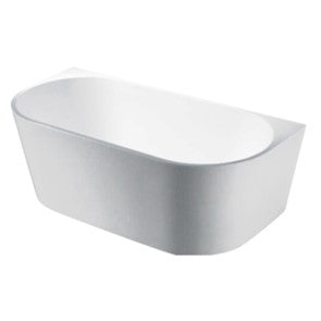 Elivia 1400 Gloss White Back to Wall Bath