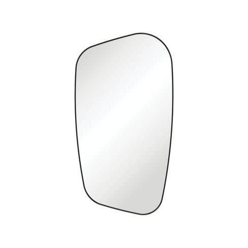 Capriccio Asymmetrical Framed Mirror - Matte Black