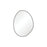 Pebble Matte Black Asymmetrical Framed Mirror - Black