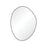 Pebble Matte Black Asymmetrical Framed Mirror - Black