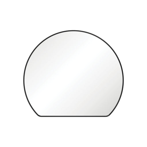 Sunrise Round Framed Mirror -  Matte Black