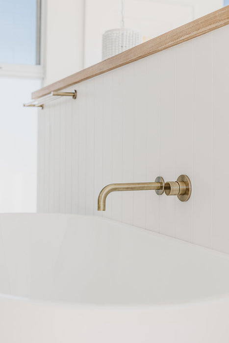 Round Wall Mixer Pinless Handle Trim Kit (In-Wall Body Not Included)  - Tiger Bronze