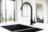 Round Gooseneck Kitchen Mixer Tap - Matte Black