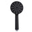 Pentro Matte Black Round Handheld Shower Rail Set