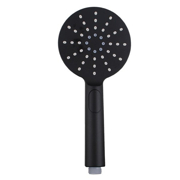 Pentro Matte Black Round Handheld Shower Rail Set