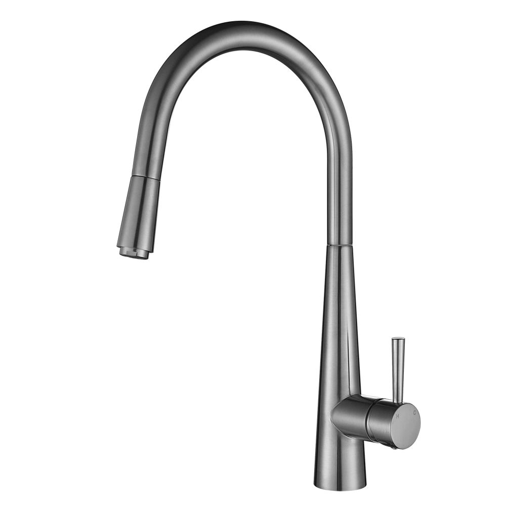 Kasper Pull Out Kitchen Mixer Brushed Nickel