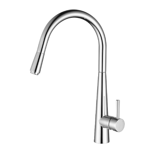 Kasper Pull Out Kitchen Mixer - Chrome