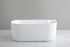 Bari Ceto Back to Wall Oval Free Standing Bath 1700mm - Gloss White