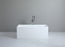 Theo Back to Wall 1400 Matte  White Bathtub