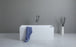 Theo Back to Wall 1500 Matte White Bathtub