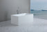 Theo Back to Wall 1500 Matte White Bathtub