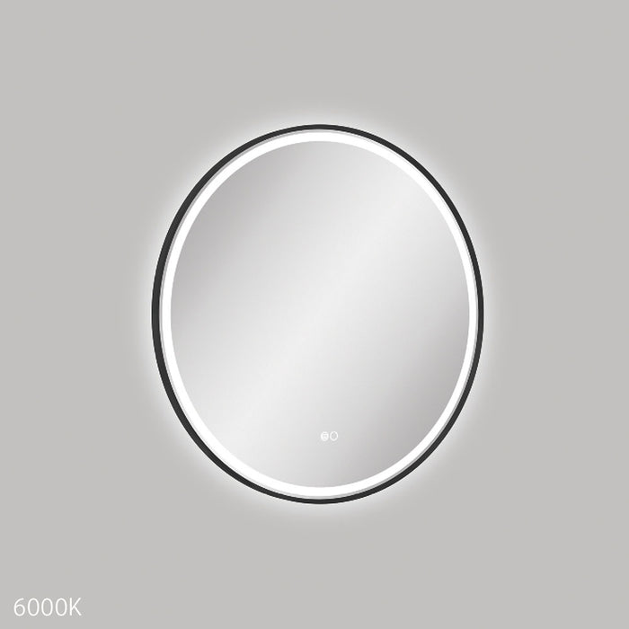 Reba LED  Framed Mirror - Matte Black