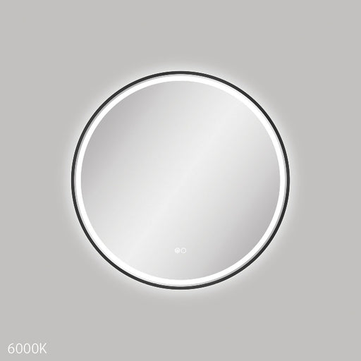 Reba LED  Framed Mirror - Matte Black