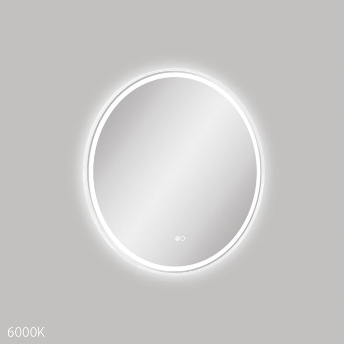 Reba LED  Framed Mirror - Matte White