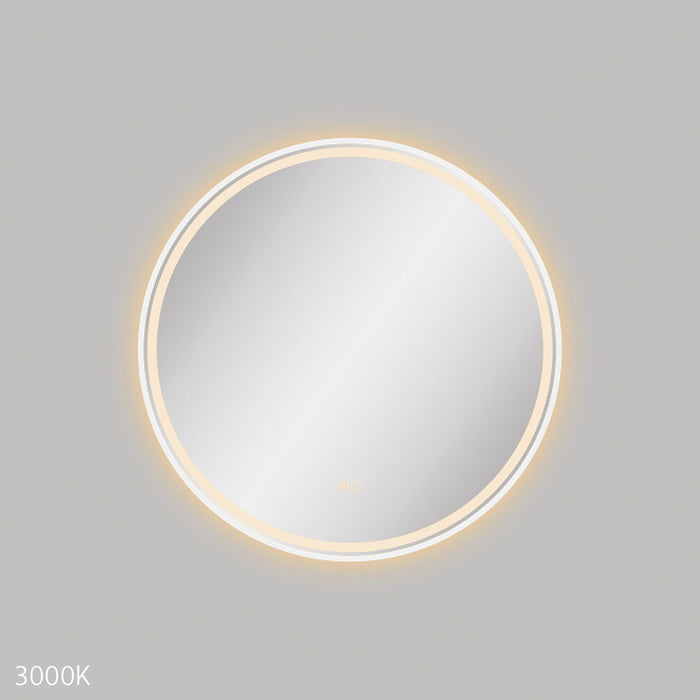 Reba LED  Framed Mirror - Matte White