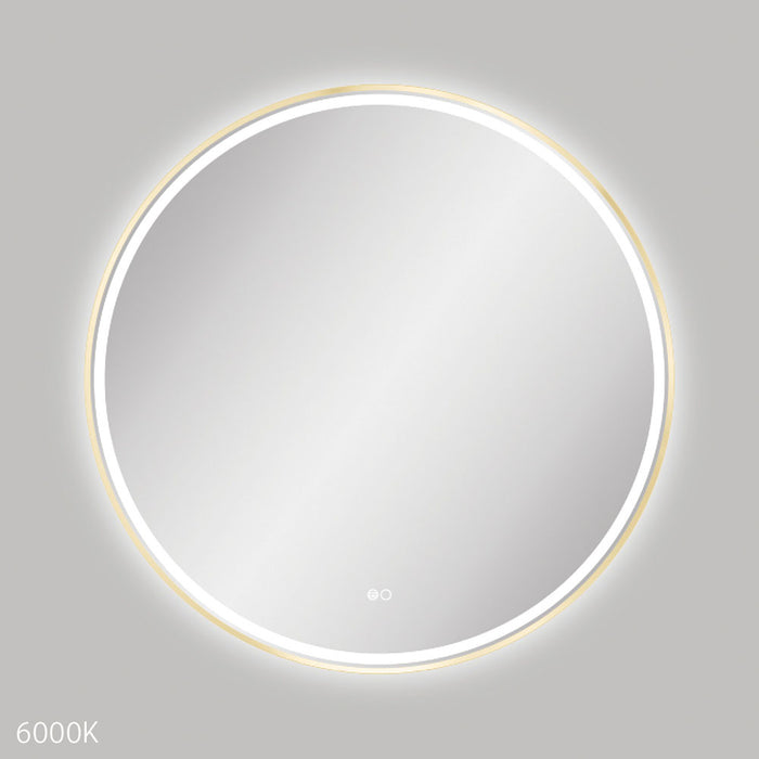 Reba LED  Framed Mirror - Urban Brass