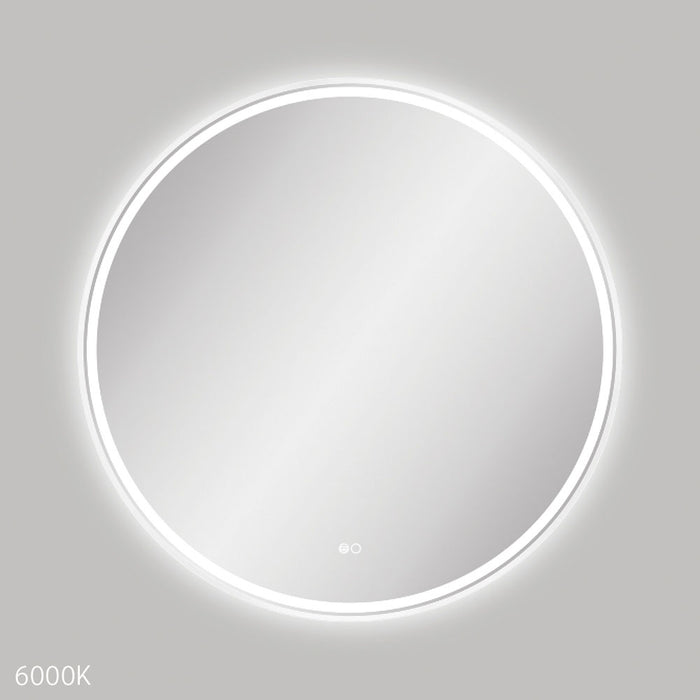Reba LED  Framed Mirror - Matte White
