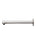 Round Wall Shower Arm 400mm - Brushed Nickel