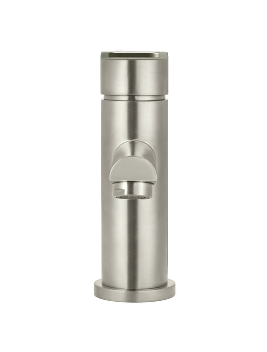 Round Paddle Basin Mixer - Brushed Nickel