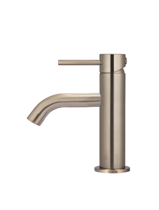 Piccola Basin Mixer Tap - Champagne