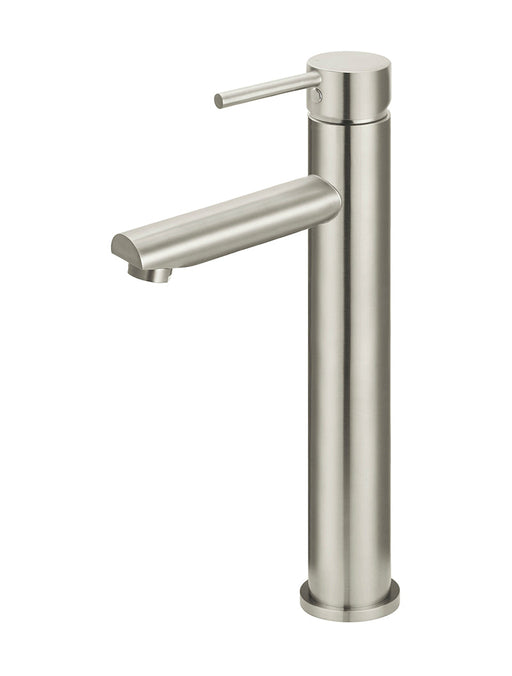 Round Tall Basin Mixer - Brushed Nickel