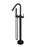 Round Freestanding Bath Spout & Hand Shower - Matte Black