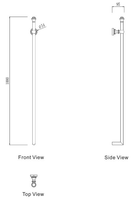 Medoc Vertical Heated Towel Rail – Chrome
