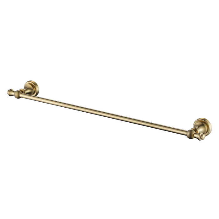 Medoc 600mm Single Towel Rail - Brushed Bronze