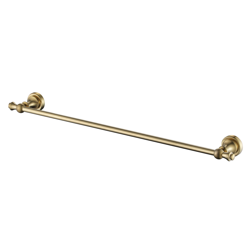 Medoc 600mm Single Towel Rail - Brushed Bronze