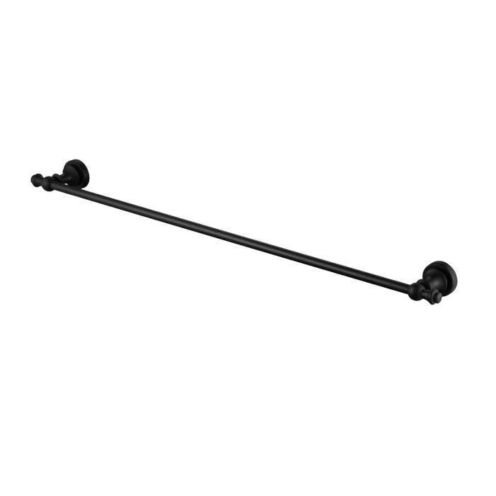 Medoc 750mm Single Towel Rail - Matte Black