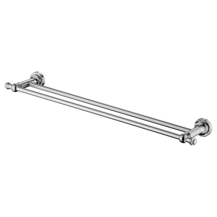 Medoc 600mm Double Towel Rail - Chrome