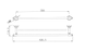 Medoc 600mm Double Towel Rail - Matte Black