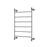 Medoc 6 Bar Heated Towel Rail – Chrome