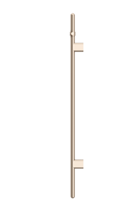 Heated Vertical Towel Rail - Champagne