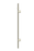 Heated Vertical Towel Rail - Brushed Nickel